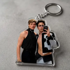 Shane & Ilya "Heated Rivalry" Acrylic Keychain – Hockey Romance Film Keychains, Hudson and Connor