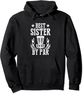 Best Sister By Par - Brother Sister Matching Disc Golf Pullover Hoodie - Nafeesaami Shop 72B0B69NTSSW