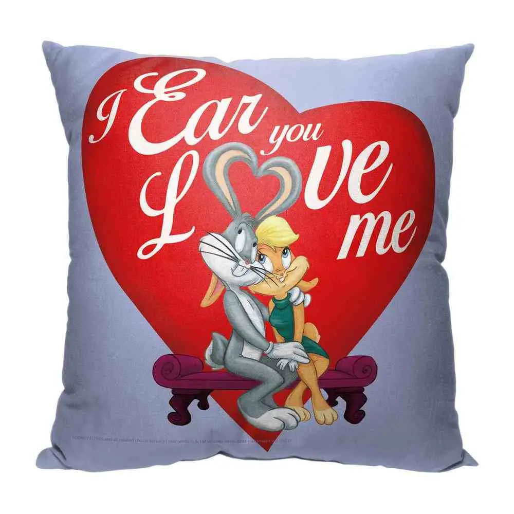 Warner Bros. Looney Tunes Ear Love Throw Pillow 18x18 Inches