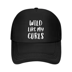 Wild Like My Curls Curly Haired Funny Baseball Cap
