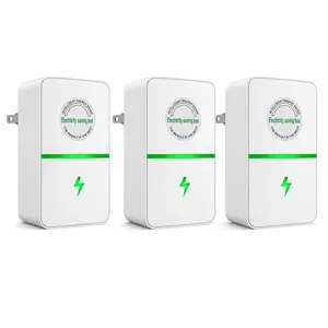 Portable Plug-In Power Box with US Standard Plug, Compact Multi-Outlet Wall Adapter with Indicator Light, Space-Saving Power Hub for Home, Office, Dorm, Bedroom & Travel Use
