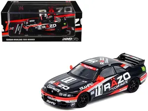Nissan Skyline GT-R (R33) RHD #11 N1 Super Endurance Series "Sedan Highland" (1995) 1/64 Diecast Model Car by Inno Models