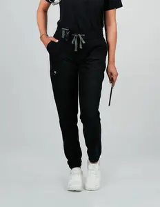 Clover Jogger Women's Black Scrub Pants