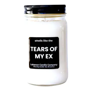 Smells Like The Tears Of My Ex Funny Candle