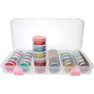 BC1028-ORG: BOX W/28 STACK CONTAINERS 10.7X5.25X1.8"