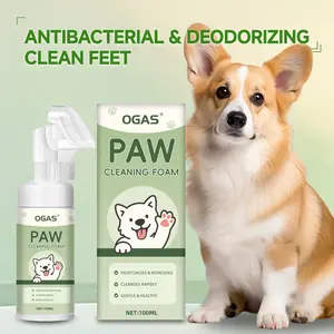 Pet Paw Cleaner Spray, Cat Dog Foot Care Foam, Deep Cleaning Paws and Pad Nourishment, Easy to Rinse, Gentle Formula