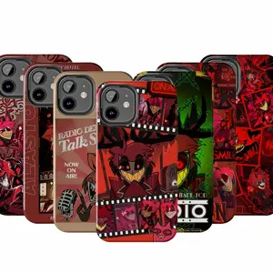 Vintage Alastor The Radio Demon Hazbin Hotel Phone Cover, Alastor iPhone 17 16 15 14 13 12 11, Hazbin Hotel Characters Tough Phone Case XGF