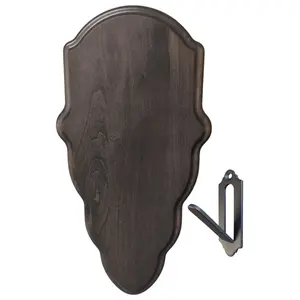 Cauff European-Style Whitetail Deer Skull Mount Face Plate – Gray Face Plate with Mounting Hardware