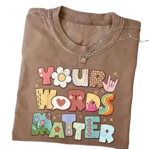 Comfort Colors Your Words Matter, Special Education Teacher T Shirts, Sped Teacher Shirt, Neurodiversity Rbt Inclusion Shirt
