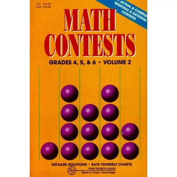 USED Book - Math Contests, Vol. 2, Grades 4, 5, and 6 by Steven R. Conrad (Paperback) - english