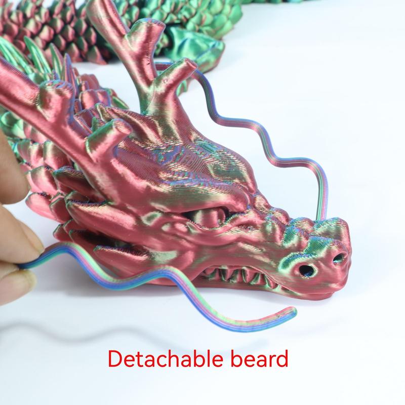 3D Printed Dragon Model, 1 Count Creative Desktop Decoration, Dragon Model Ornament, 3d printed fidget toys,Office Desktop Decoration, Perfect Holiday Gift Christmas,white elephant gift,christmas hauls