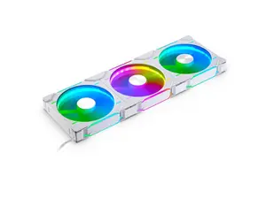Phanteks D30-140 DRGB PWM FAN 3Pack, Premium D-RGB Performance Fans, ARGB/DRGB lighting, Daisy-chain Fan Linking system, White, 3Pack