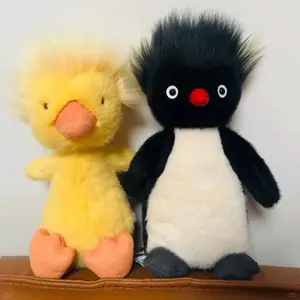 Cartoon JC Wacky Big Hair Penguin And Duck Cute Doll Soft And Comfortable Sofa Hug Pillow Bedroom Bedhead Ornament Toys Gifts