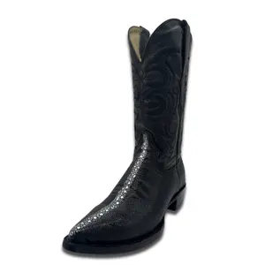 The Onyx Men’s Western Pointed Toe Boot Black-41528