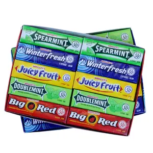 Wrigley’s 5 Stick Gum Pack - Juicy Fruit, Big Red & More - Classic Chewing Gum | Fresh 5ct Pack
