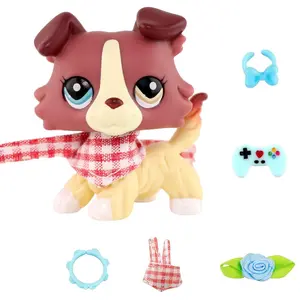 Mini Pet Shop Collie Multi Item Party Gift Pack, Cute Accessories, Collectible Imagination for Lps Collie, Birthday Christmas Halloween Gift