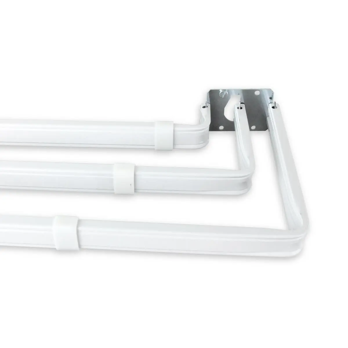 Triple Lockseam Curtain Rod, Extends Upto 28 to 48 in.