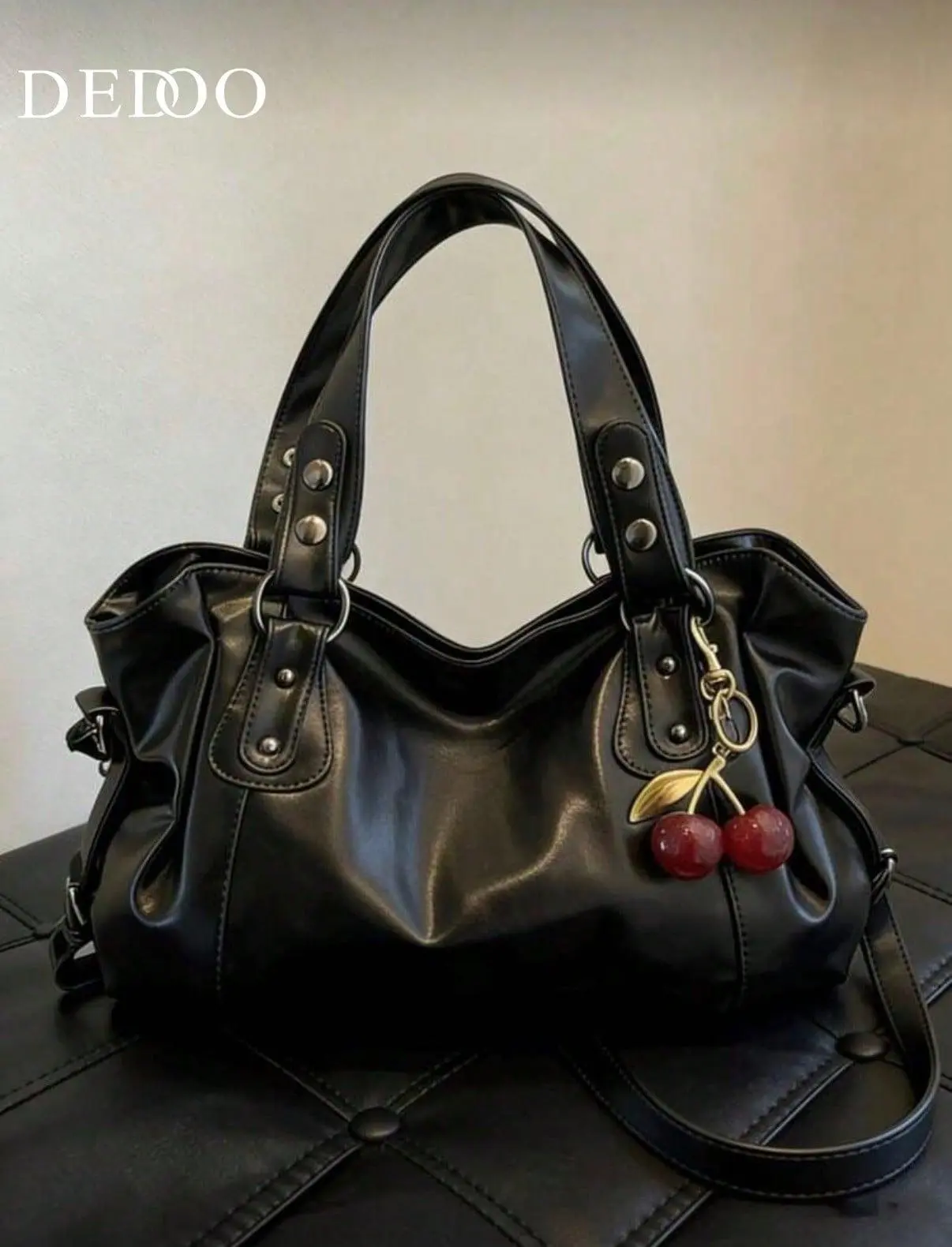 Women's Retro High-Capacity Hobo Shoulder Bag - Minimalist Plain Laces Tote-Design Purse for Work Commute, Women's Bags & Purses