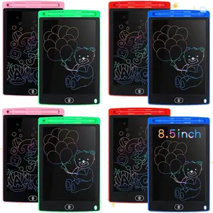 8 Pieces LCD Writing Tablet Doodle Board 8.5 Inch Colorful Lines Doodle Boards Educational for LCD Erasable Writing Pad Drawing Pad(Blue, Red, Green, Pink)