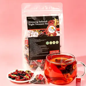 Morning Ritual Ginseng Tea, 30 Individually Wrapped Teabags. Maca, Goji Berry, Polygonatum & Mulberry Herbal Blend. Caffeine Free Tisane for Natural Energy & Wellness Support. A Revitalizing Cup to Start Your Day Right.