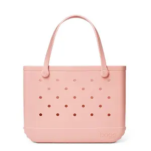 Bogg Bag Original Bogg Tote Bag - Peach Daiquiri: Solid Plastic Shoulder Handbag