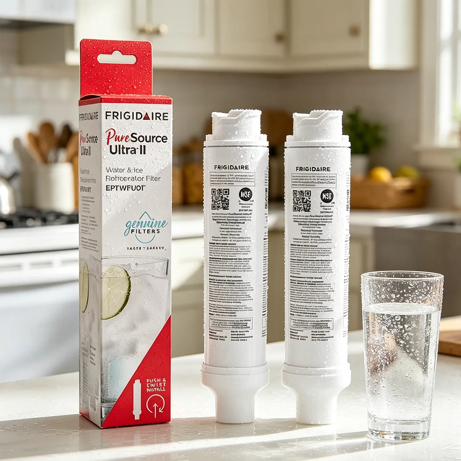 EPTWFU01 Water Filter Replacement, Compatible with Frigidaire EPTWFU01, Рurе Sоurсе Ultra II, EWF02, 012505454226, 4562222