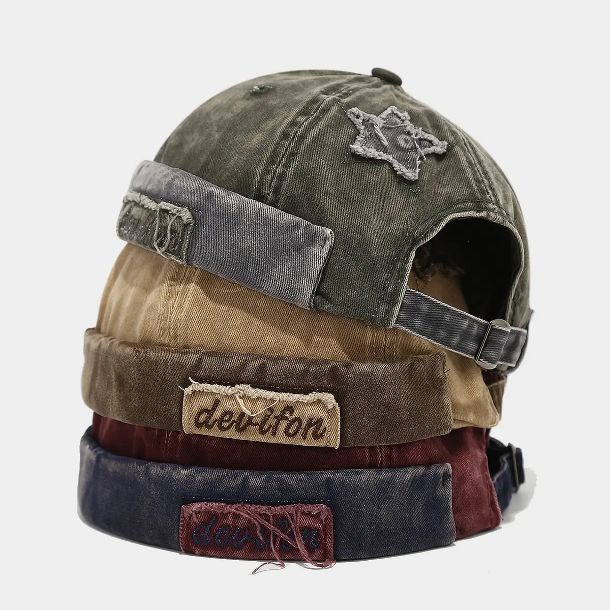Moda Unisex Docker Cap – Berretto Operaio Skullcap In Cotone, Taglia Unica 56-58cm, Per Estate E Inverno