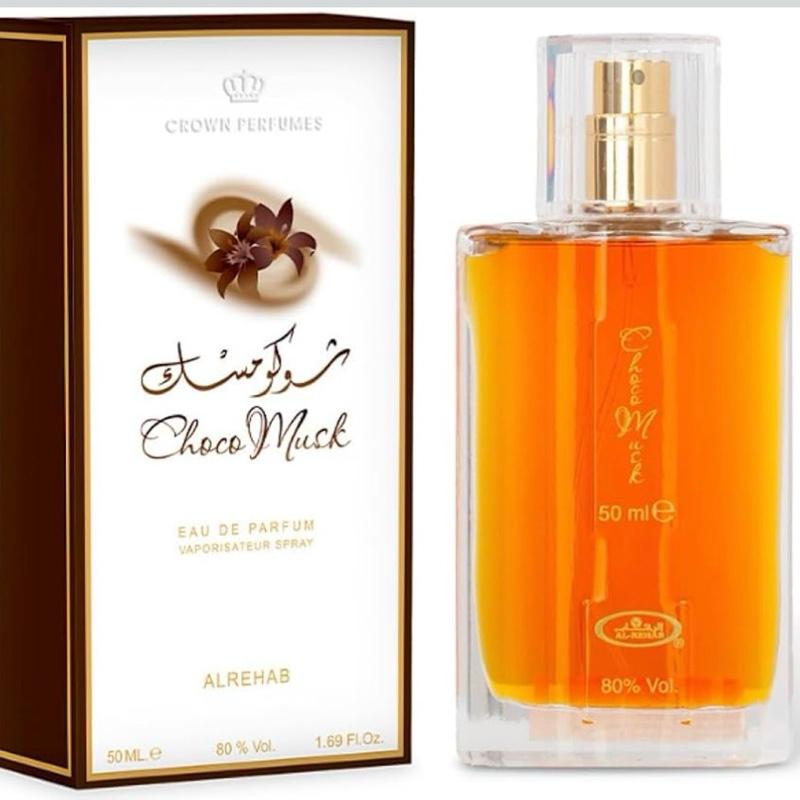 Choco Musk Eau de Parfum Spray 50 ml (1.7 OZ) By Al Rehab Amber Sandalwood Myrrh