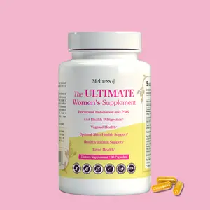 Hormone Balance & Clear Skin Support Vitamins by Melness: Women’s Supplement with Vitamin A, Probiotics, Omega-3, Ginger, Zinc, DIM & More