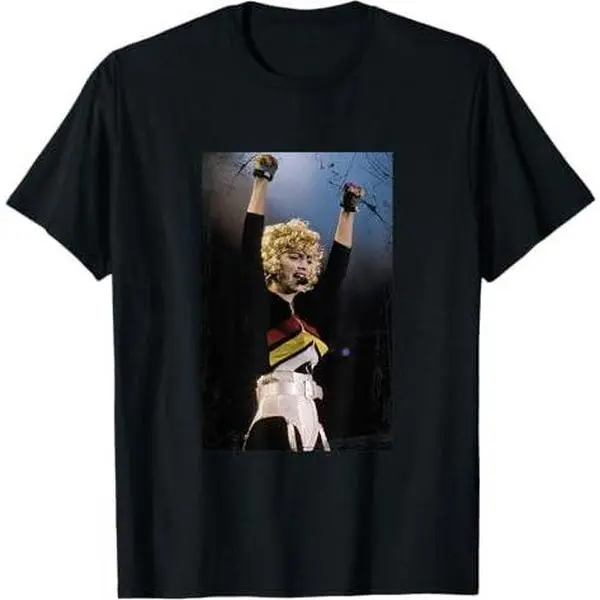 Madonna Live Distressed Photo By Stephen Wright T-Shirt