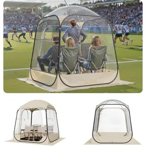 VEVOR Pop up Sports Tent, 8 Sizes Optional Clear Bubble Tent for 1 - 6 Person, Waterproof Outdoor Pod with Floor Mat Top Cover, Garden Igloo Dome Tents Camping Shelter for Sports WatchingVEVOR Super Brand Day