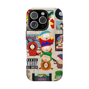 South Park Fast Food Obsession Phone Case, Cartoon Humor Series, Shockproof TPU Cover, Compatible with iPhone