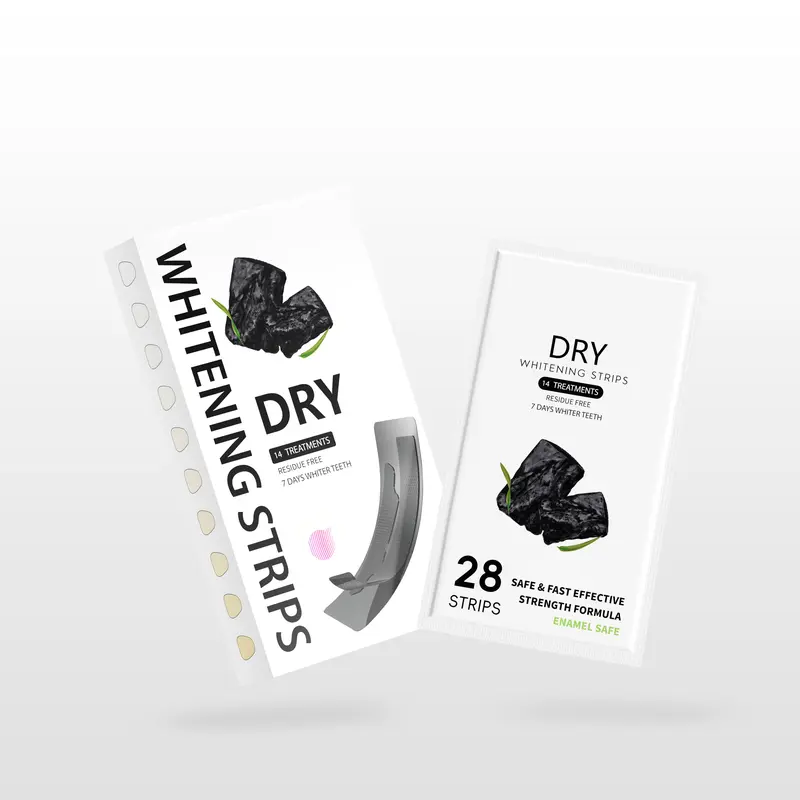 Teeth Whitening Strips(Bamboo Charcoal) - Coffee/Tea Stains Cleaner - Dental Enamel Safe - Non Sensitive Teeth Whitening - 28pcs for 14-day session fathersdaygift#summerwins #dealsforyoudays