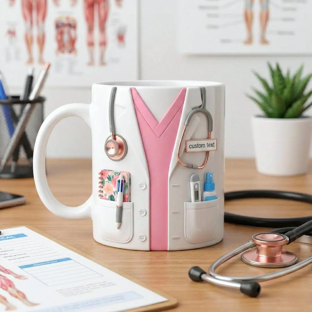 Name Doctor Mug, Custom Medical Coffee Cup, Doctor Appreciation Gift, Doctor Graduation Gift, Personalized Nurse & Physician Accent Mug