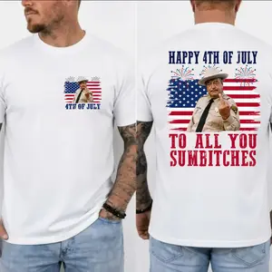 Happy 4th Of July To All You Sumbitches Shirt, Smokey And The Bandit Movie Tshirt, Funny 4th Of July Tee For Man And Women, Made In USA