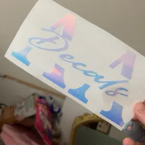 Double A Logo 6x3 Sticker - Colorful Design as Seen in the Image