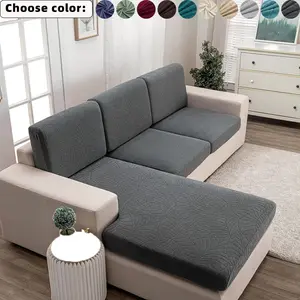 Waterproof Large Leaf Print 3D Stretch Sofa Cushion Cover, All-Season Dustproof Sofa Cover, Pet-Friendly Anti-Scratch Furniture Protector for Dogs & Cats, Ideal for Living Room & Bedroom Home Decor, Parties & Festivals.