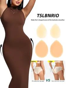 Invisible Silicone Hip & Butt Lifting Pads, Instant Smooth S-Curve Shaping, Self-Adhesive Filling Padding, Soft Gel Cushions, Washable Body Shaper, Underwear