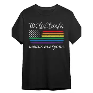 Summer t Shirts [Rainbow T-Shirt] 100% Cotton Men's LGBT Pride T-Shirt | Short Sleeve