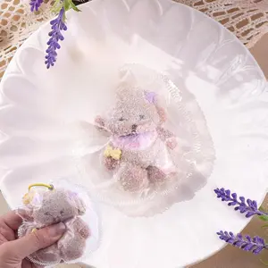 Dog Squishies Toy Ultra Soft Premium Silicone Teddy Dog Squeeze Fidget Toys Stress Relief for Kids Adults Autism Birthday Gifts Safe Durable Portable Calming Sensory Experience