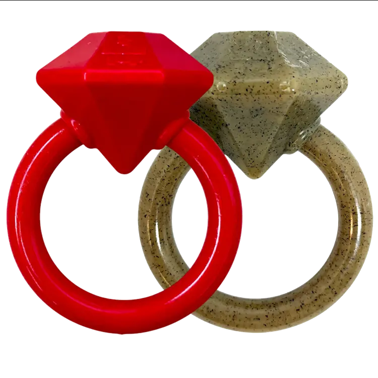 Diamond Ring Durable Chew Toy and Teething Ring for Dogs