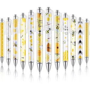 12 Pcs Inspirational Cute Ballpoint Pens, Bulk Motivational Employee Appreciation Gift, Ink Pen for Birthday & Thank You