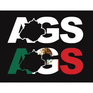 Aguascalientes letters Decal Car Window Laptop Map Vinyl Sticker Mexico AGS