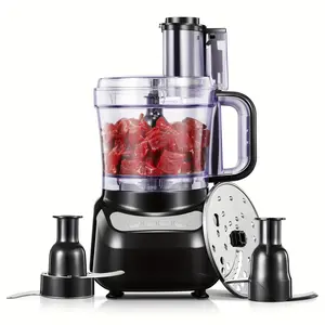 12 Cup Food Processor, 6 Functions for Chopping, Slicing, Shredding Purees & Dough