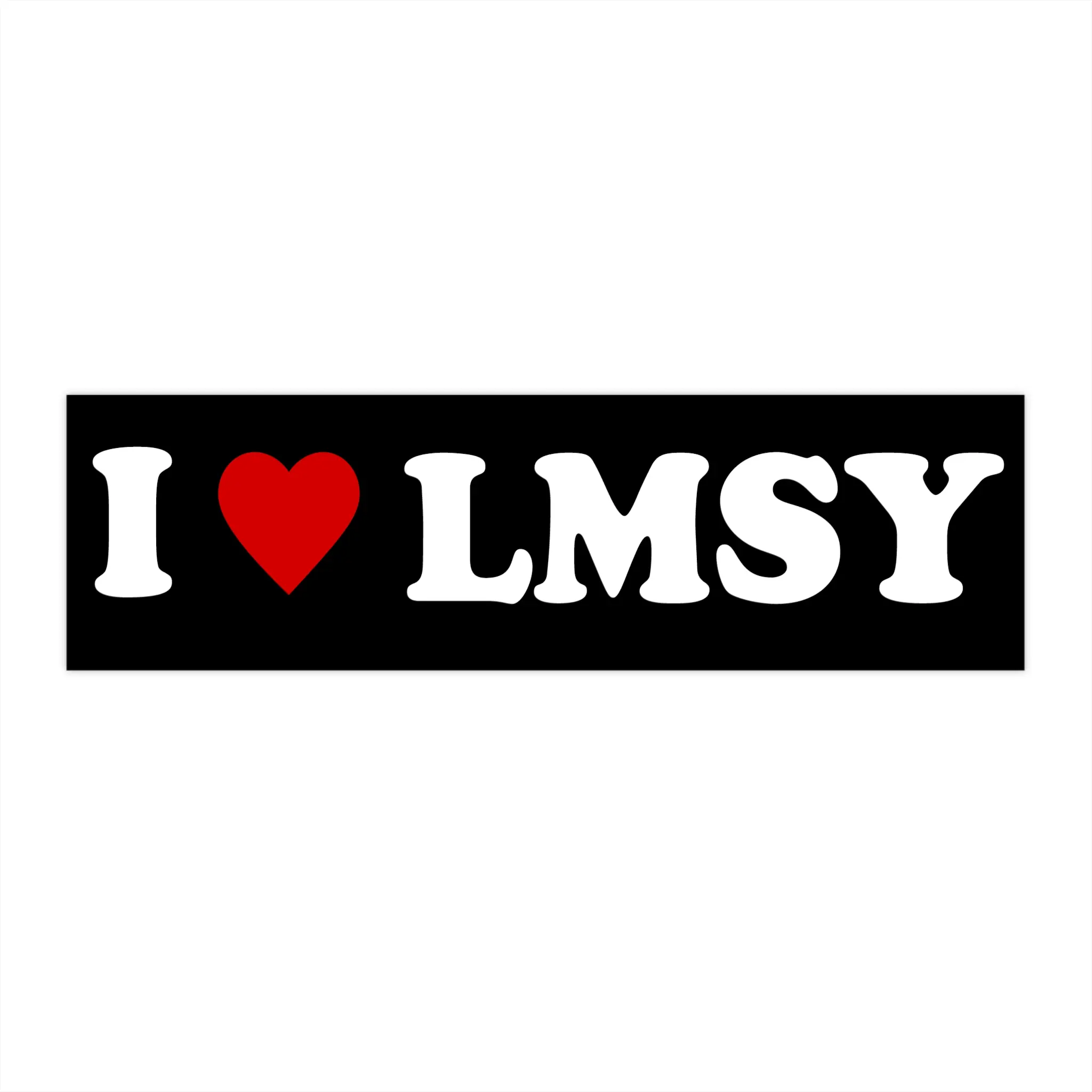 I Love LMSY Bumper Sticker – Thai GL Fans Car Decal, Sapphic Series Merch