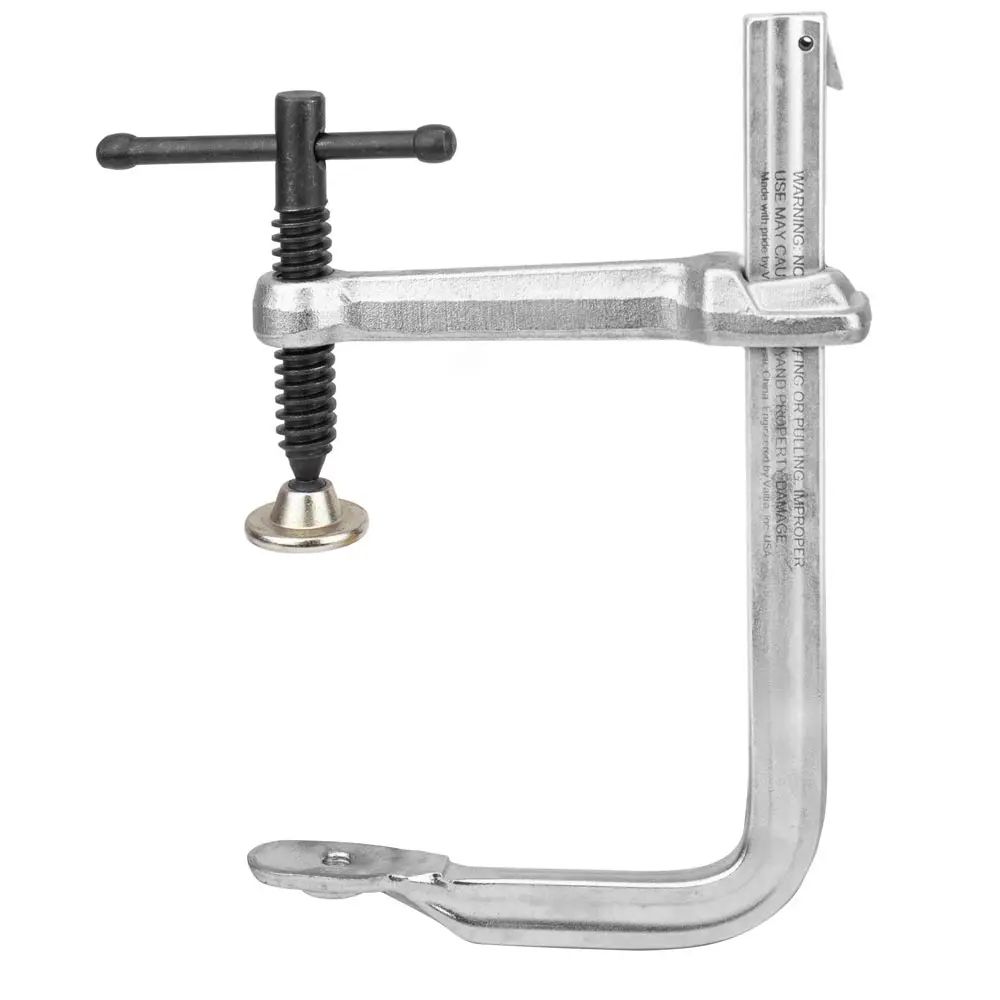 Reversible F-Clamps - 25/32" x 3/8" Rail Size, Standard Duty Pad (UE Series)
