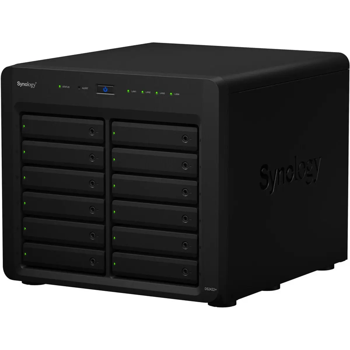 Synology DiskStation DS2422+ 12-Bay Diskless Network Attached Storage (NAS) Enclosure - High-Performance Default Spec Data Management Storage Server