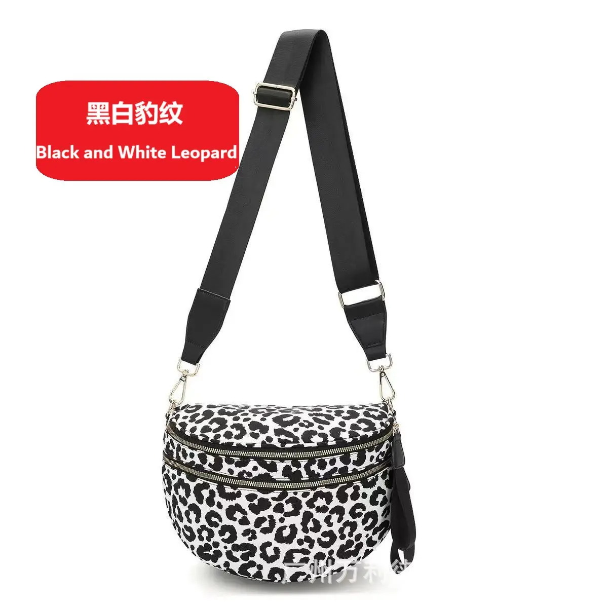 black and white leopard print