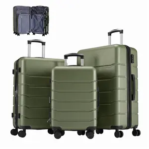 28 Inch Checked Luggage, ABS Lightweight Rolling Hard Shell Suitcase with Smooth Spinner Wheels, Built-in TSA Lock, Durable Travel Suitcase for Business and Vacation Trip Carry on Luggage, Hard Shell ABS Suitcase with Double Spinner Wheels