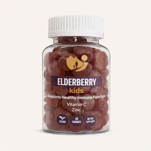 MAKKS Kids Elderberry Immune Gummies – Immune Support with Vitamin C & Zinc – 60 Count